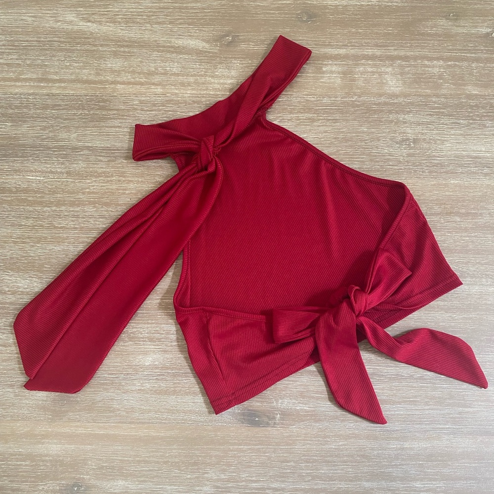 Red Halter Top - Picture 2 of 2